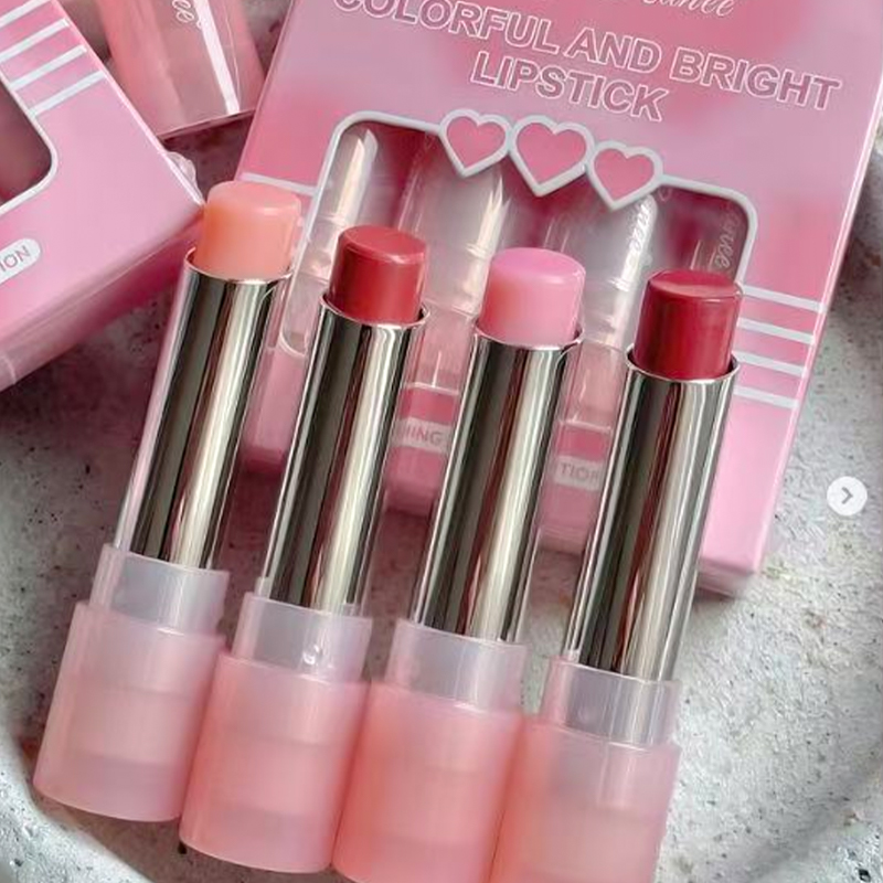Moisturizing 4-Color Lip Balm Set for Radiant Lips