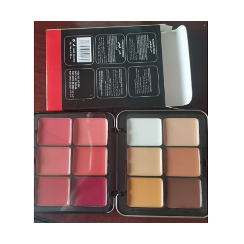 Smooth Finish 12-Color Face Palette in Iron Case